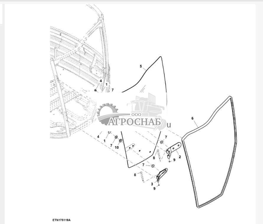 Дверь, левая 